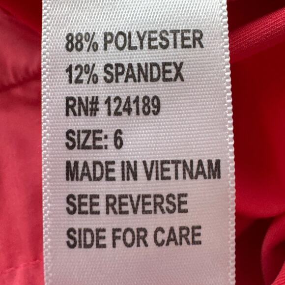 Pebble Beach Performance Womens Golf Shorts Neon Watermelon Size 6 Golfwear - Picture 7 of 8